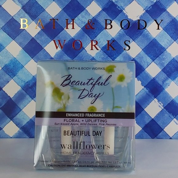 BATH & BODY WORKS WALLFLOWERS REFILL 'BEAUTIFUL DAY' 2-PIECE SET - Picture 1 of 16
